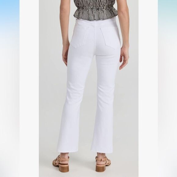 NWT Rag & Bone | Casey High Rise Ankle Cropped Flare White 25 - Picture 3 of 16